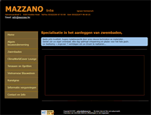 Tablet Screenshot of mazzano.be